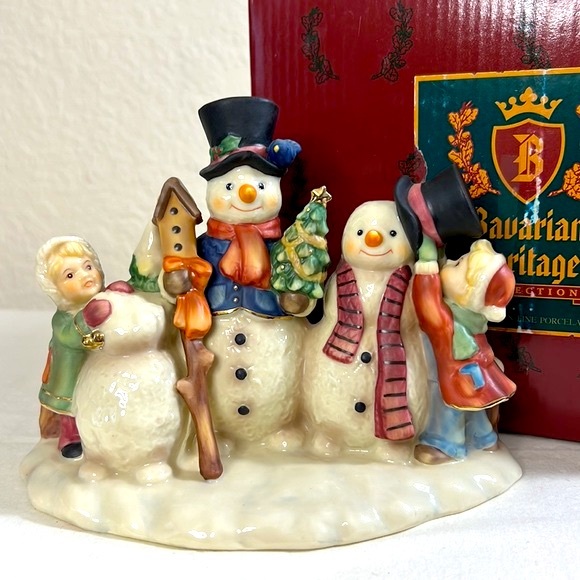 1999 Bavarian Heritage Collection Making New Friends Figurine Vintage - Picture 3 of 16
